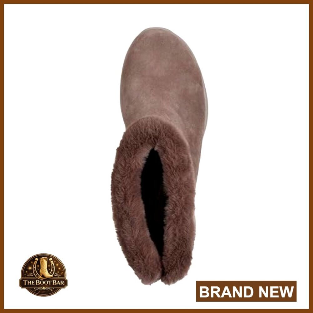 Suede Slip-On Ankle Boot with Memory Foam Insole, Water Resistant - Picture 3 of 5